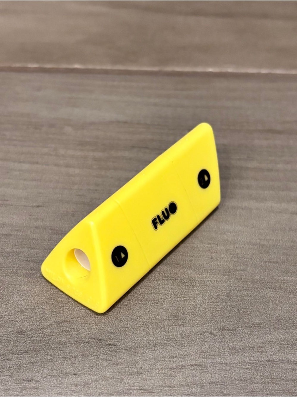 New! Milan FLUO 2-sided Pencil sharpener(standard & MaXI sizes) with deposit. 🟡